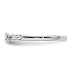 14K White Gold Lab Grown Dia Two Promises Comp Promise/Band Ring