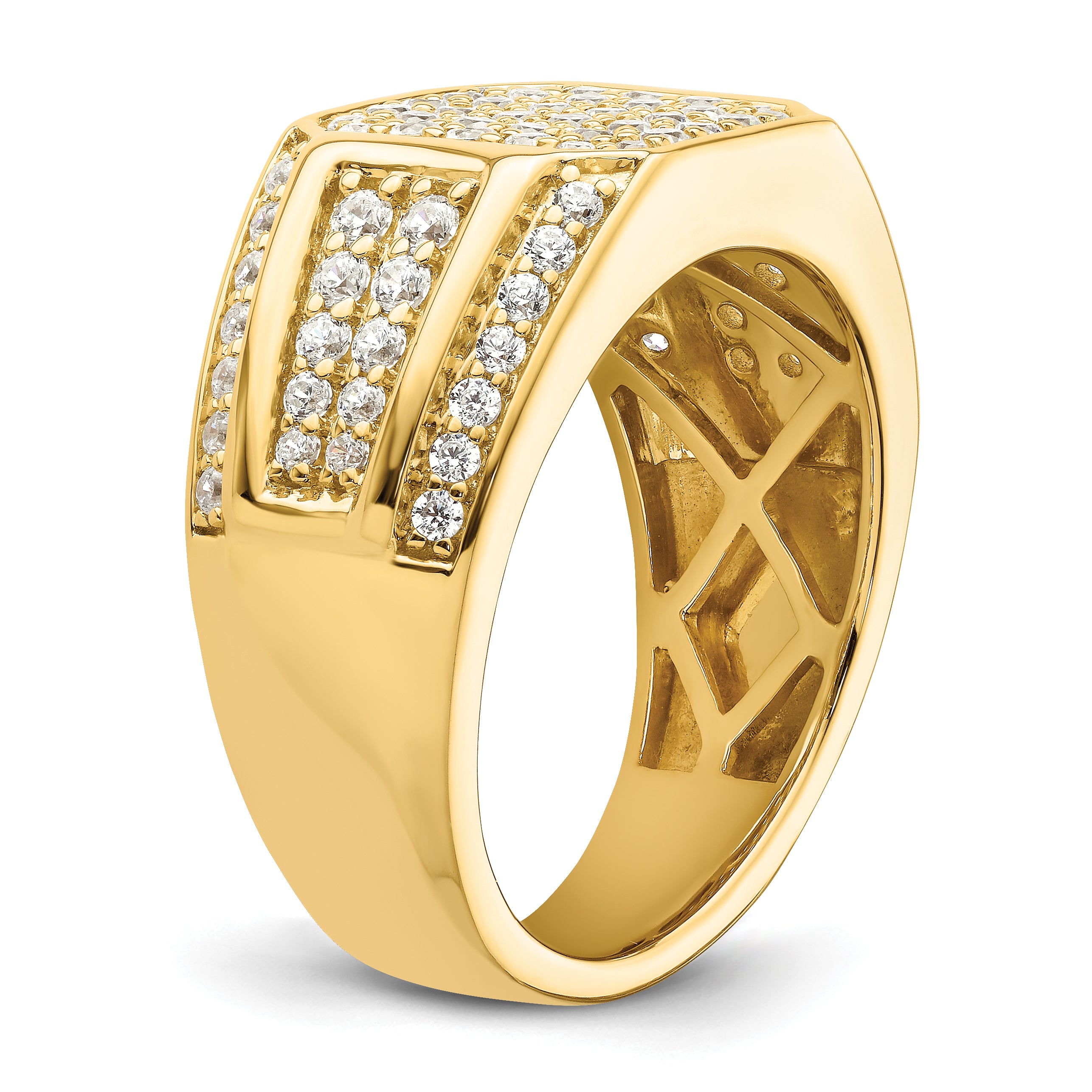 14K Lab Grown Diamond Men's Ring