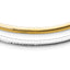 14k Two-tone Lt Reversible 4mm Omega w/extender Necklace
