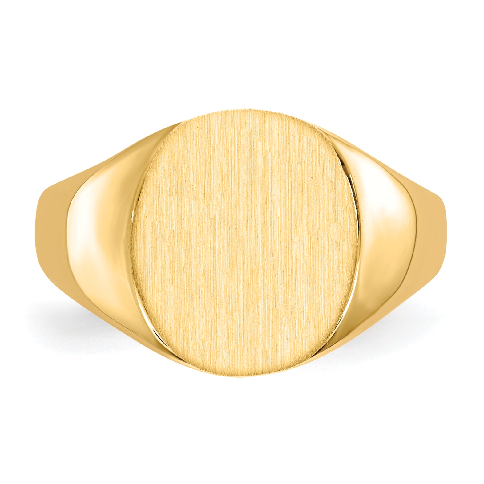 10k 11.5x10.0mm Closed Back Signet Ring