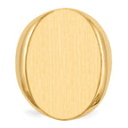 14k 26.5x19.0mm Closed Back Men's Signet Ring