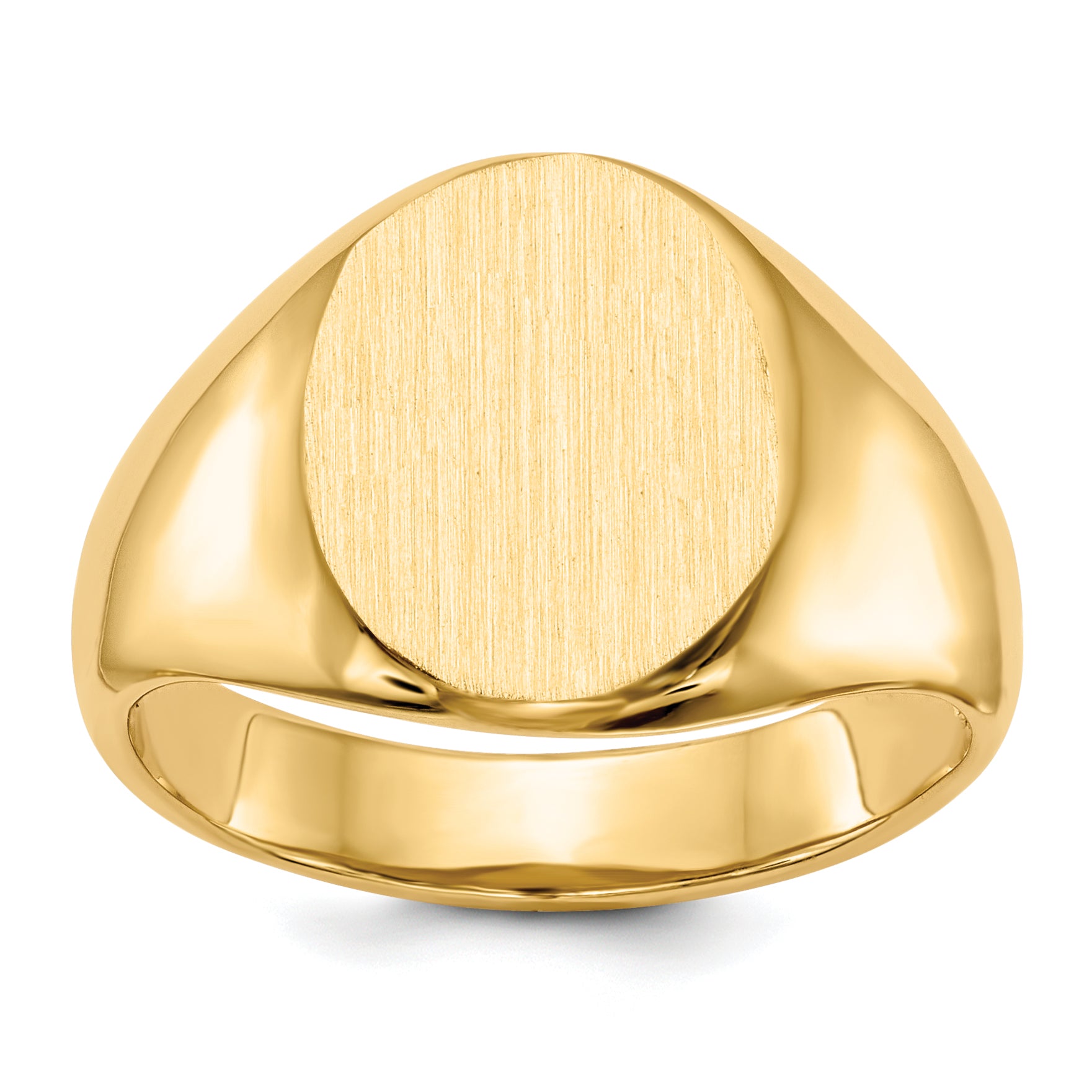14k 13.5x11.5mm Open Back Signet Ring Main image