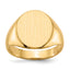 14k 14.0x13.0mm Open Back Mens Signet Ring