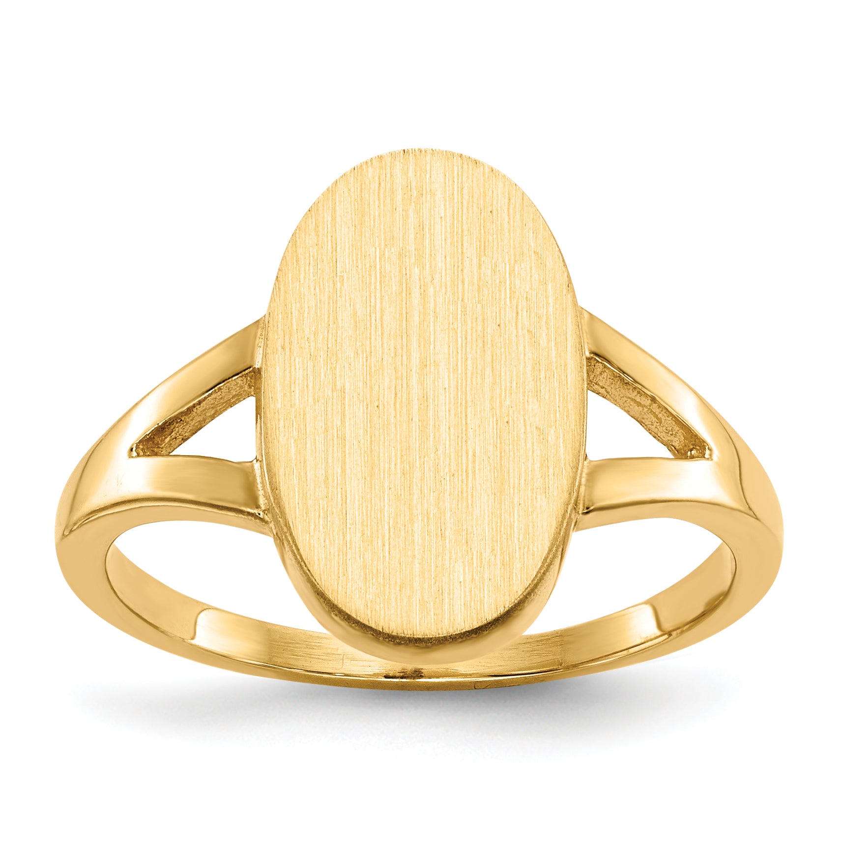 14k 14.5x8.5mm Closed Back Signet Ring Main image