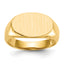 14k 9.5x15.0mm Open Back Signet Ring