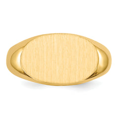 14k 11.0x17.0mm Open Back Men's Signet Ring