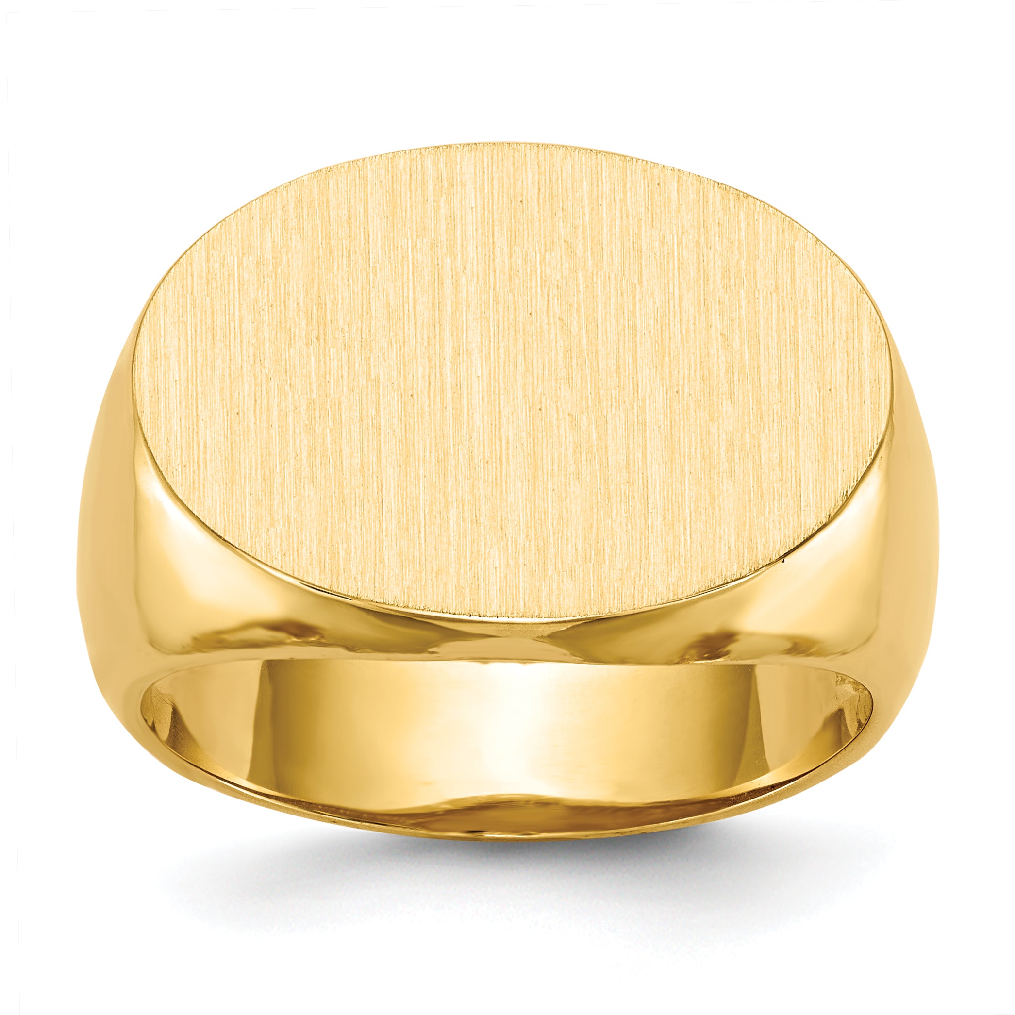 14k 14.0x20.5mm Open Back Men's Signet Ring Main image