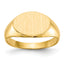 14k 11.0x7.5mm Closed Back Child's Signet Ring
