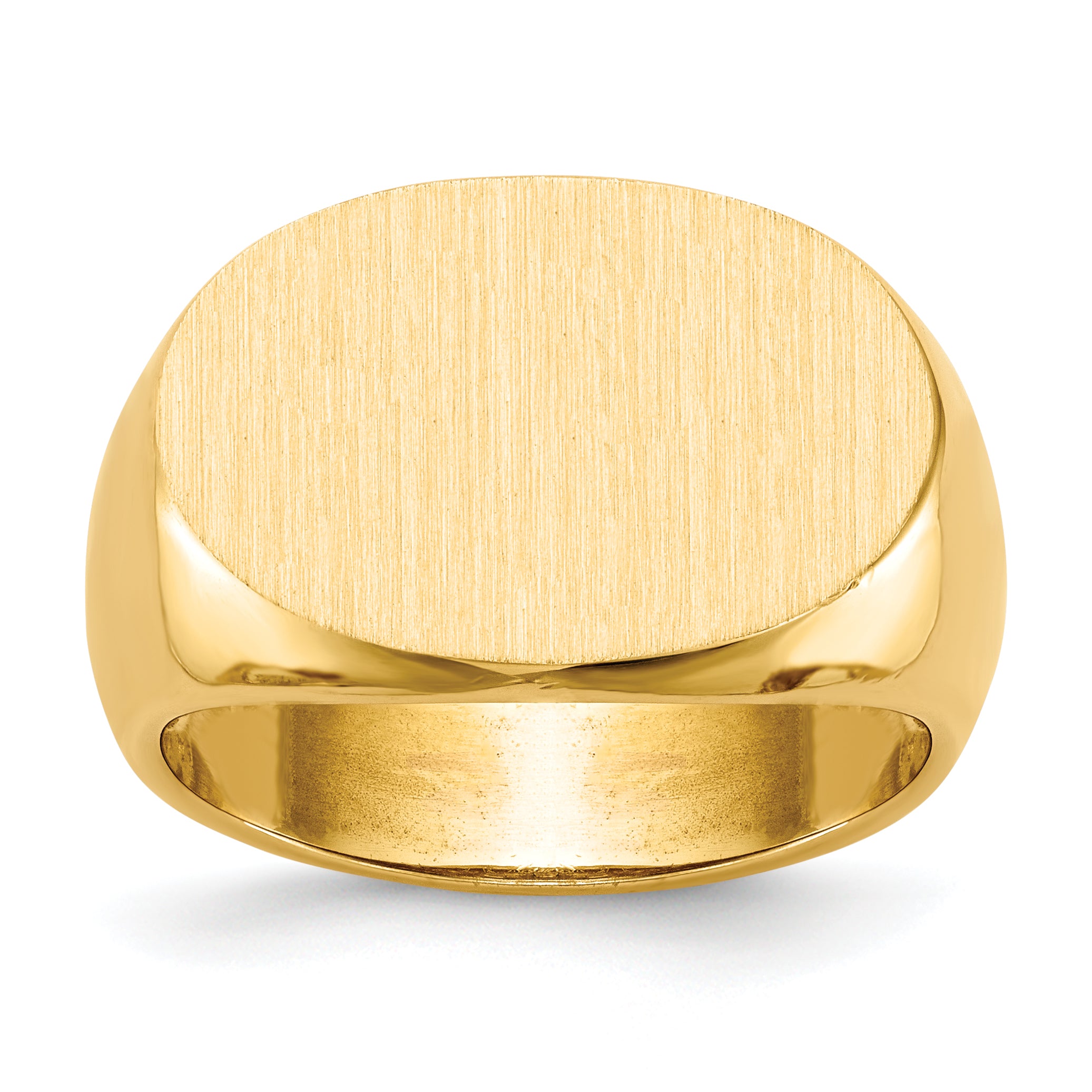14k 13.0x19.0mm Open Back Mens Signet Ring Main image