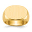 14k 13.0x19.0mm Open Back Mens Signet Ring