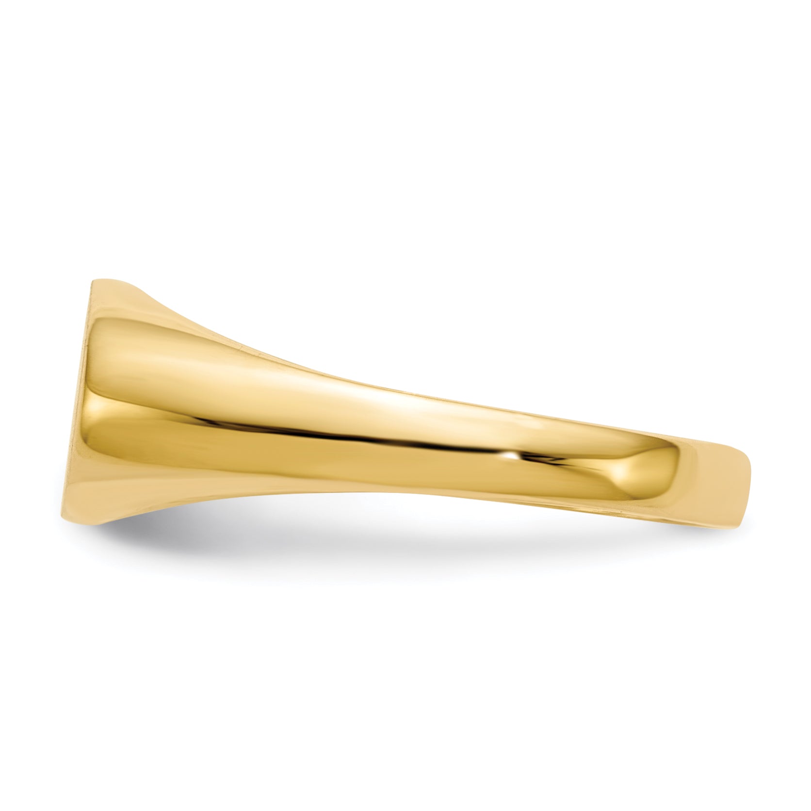 14k 6.5x11.5mm Closed Back Signet Ring