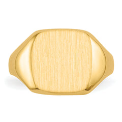 14k 10.0x10.0mm Open Back Signet Ring