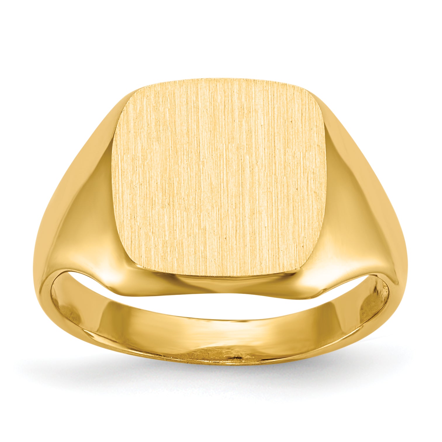 14k 10.0x10.0mm Open Back Signet Ring Main image