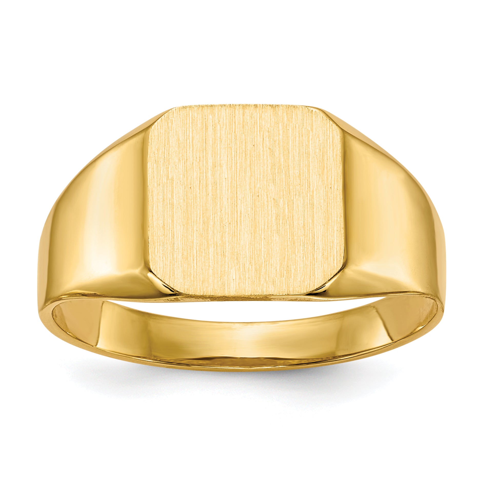 14k 11.0x11.0mm Open Back Mens Signet Ring Main image