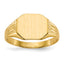 14k 9.0x11.0mm Closed Back Signet Ring
