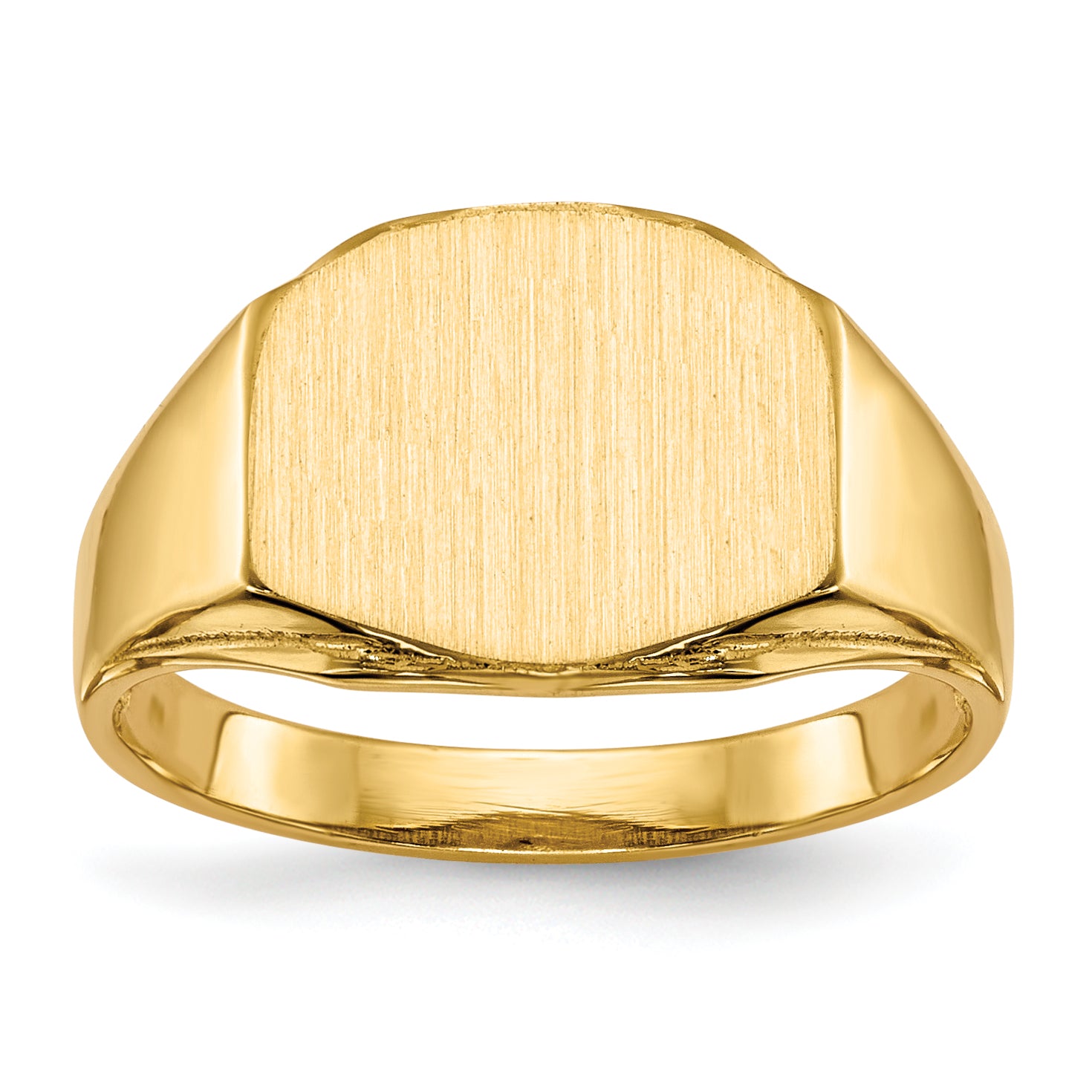 14k 8.5x11.5mm Open Back Signet Ring Main image