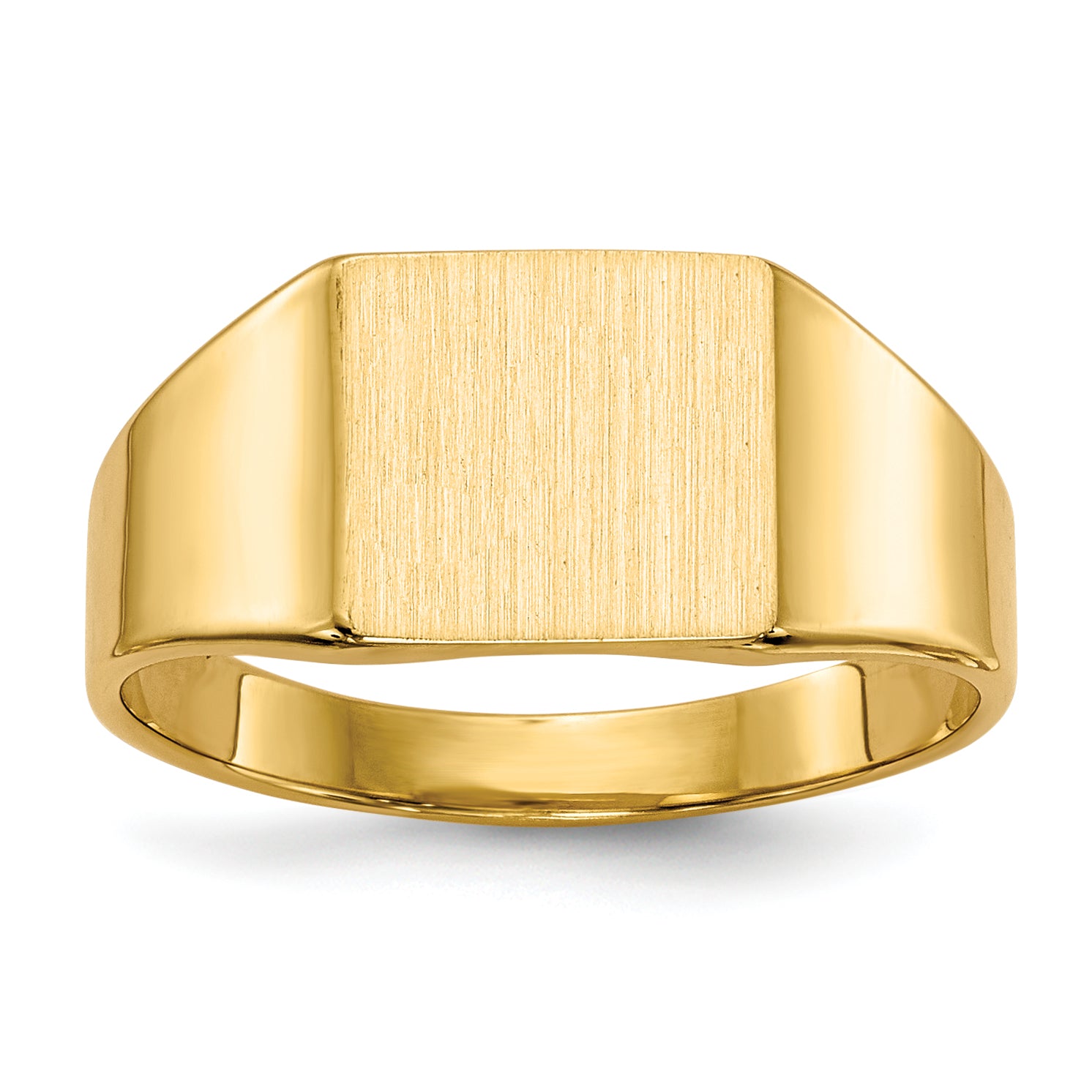 14k 8.5x7.0mm Closed Back Signet Ring Main image