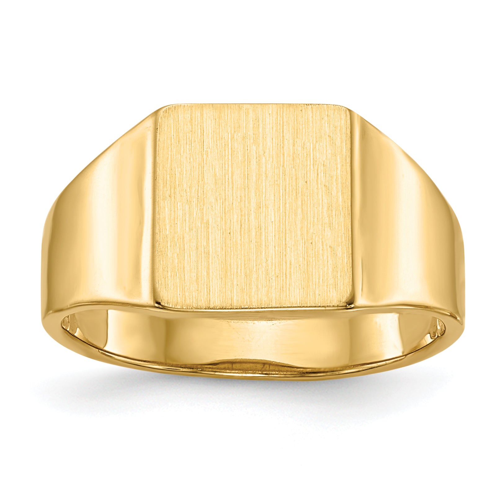 14k 9.0x8.5mm Open Back Signet Ring Main image