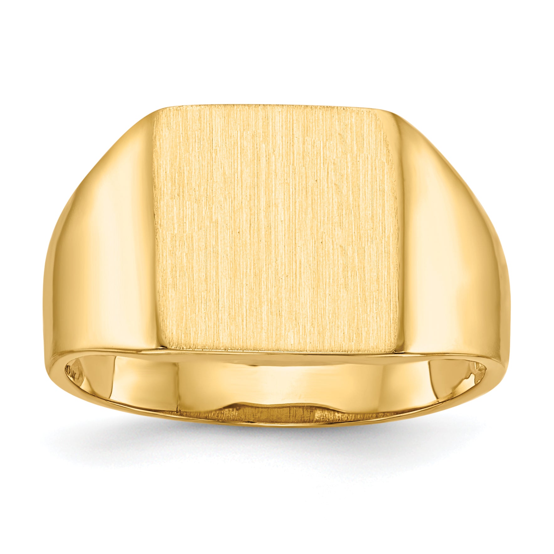 14k 11.5x11.0mm Open Back Signet Ring Main image