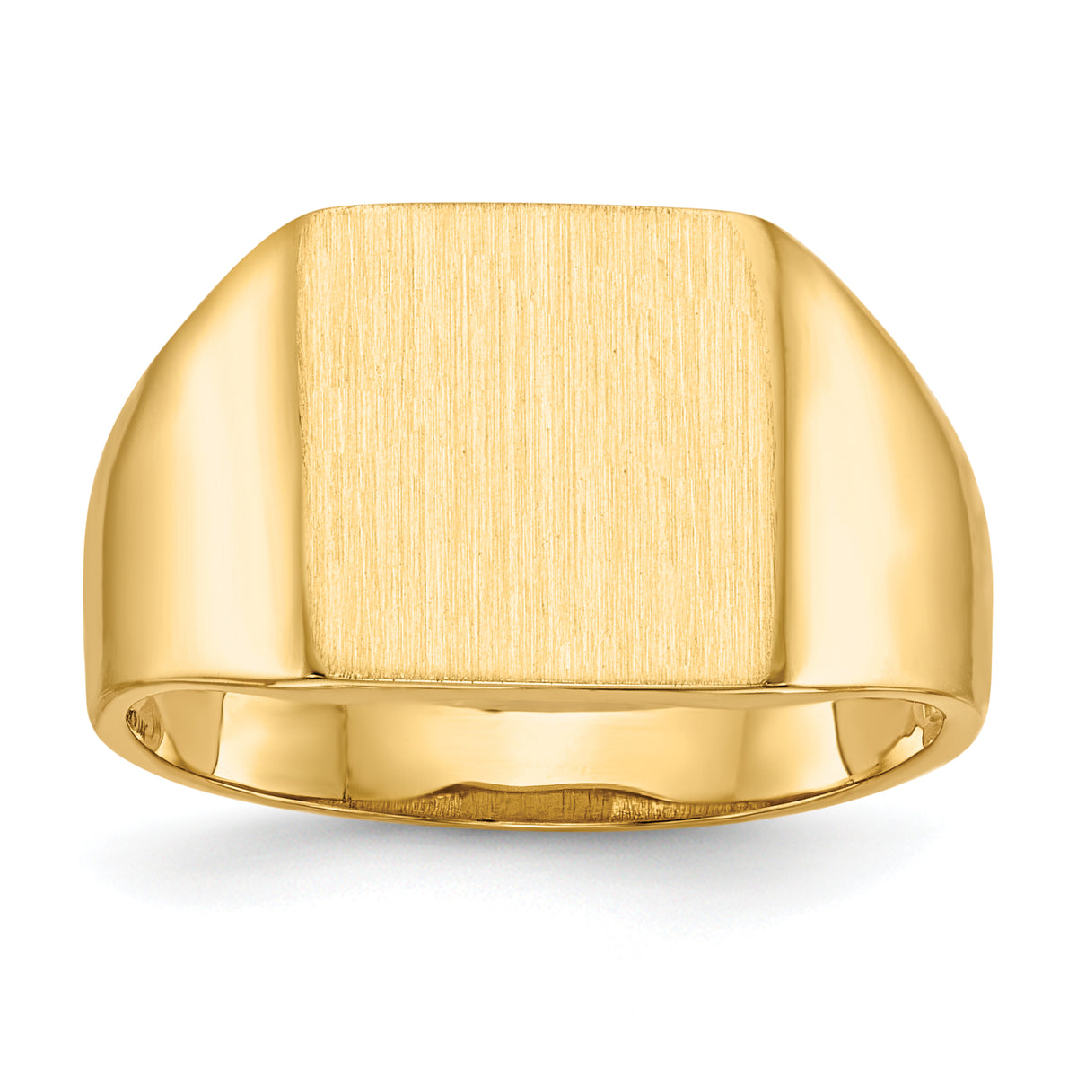 14k 11.5x11.0mm Open Back Signet Ring