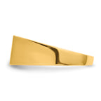 14k 7.0x13.0mm Closed Back Signet Ring