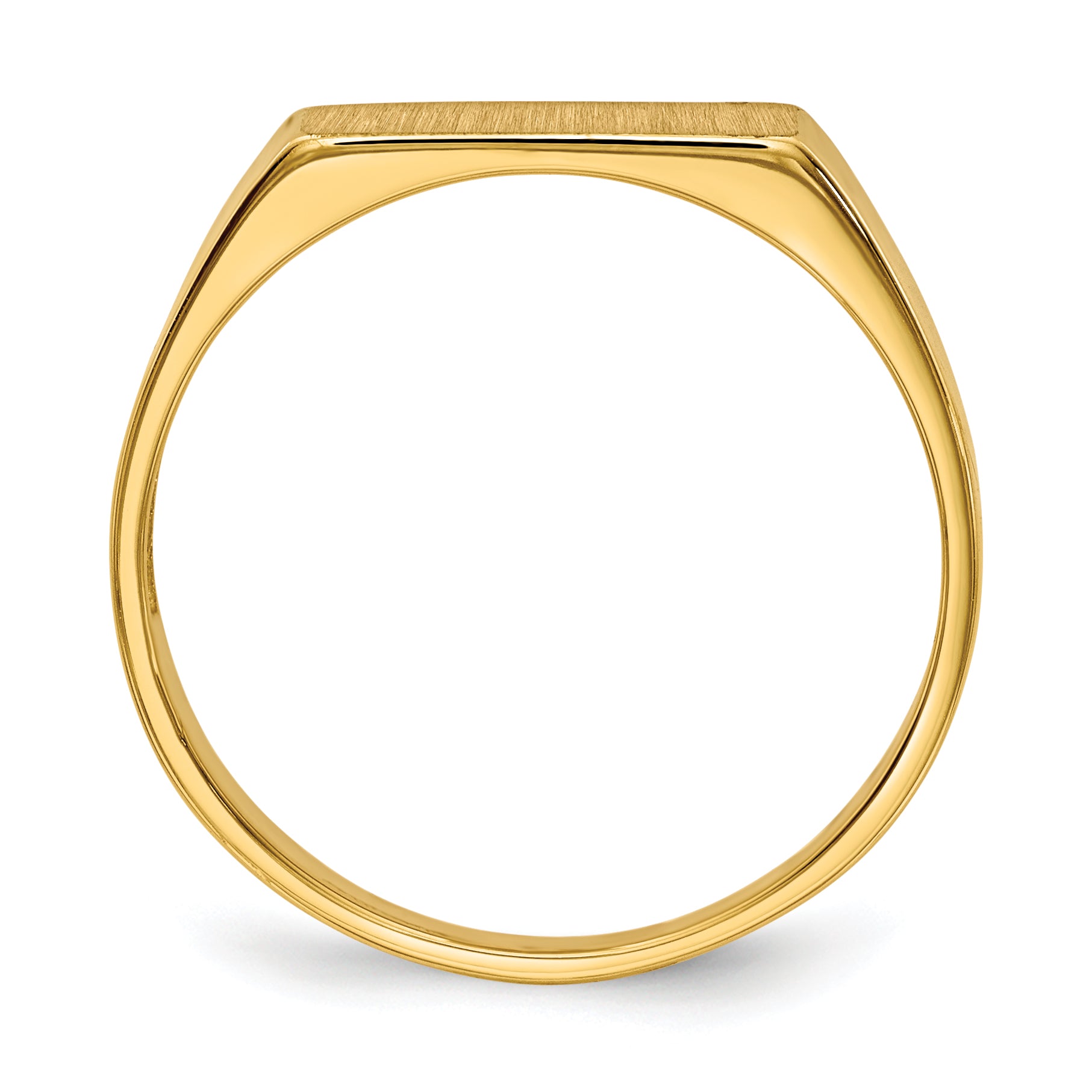 14k 5.5x12.0mm Open Back Signet Ring Secondary image