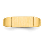 14k 5.5x12.0mm Open Back Signet Ring