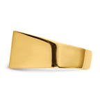 14k 10.0x18.0mm Open Back Men's Signet Ring