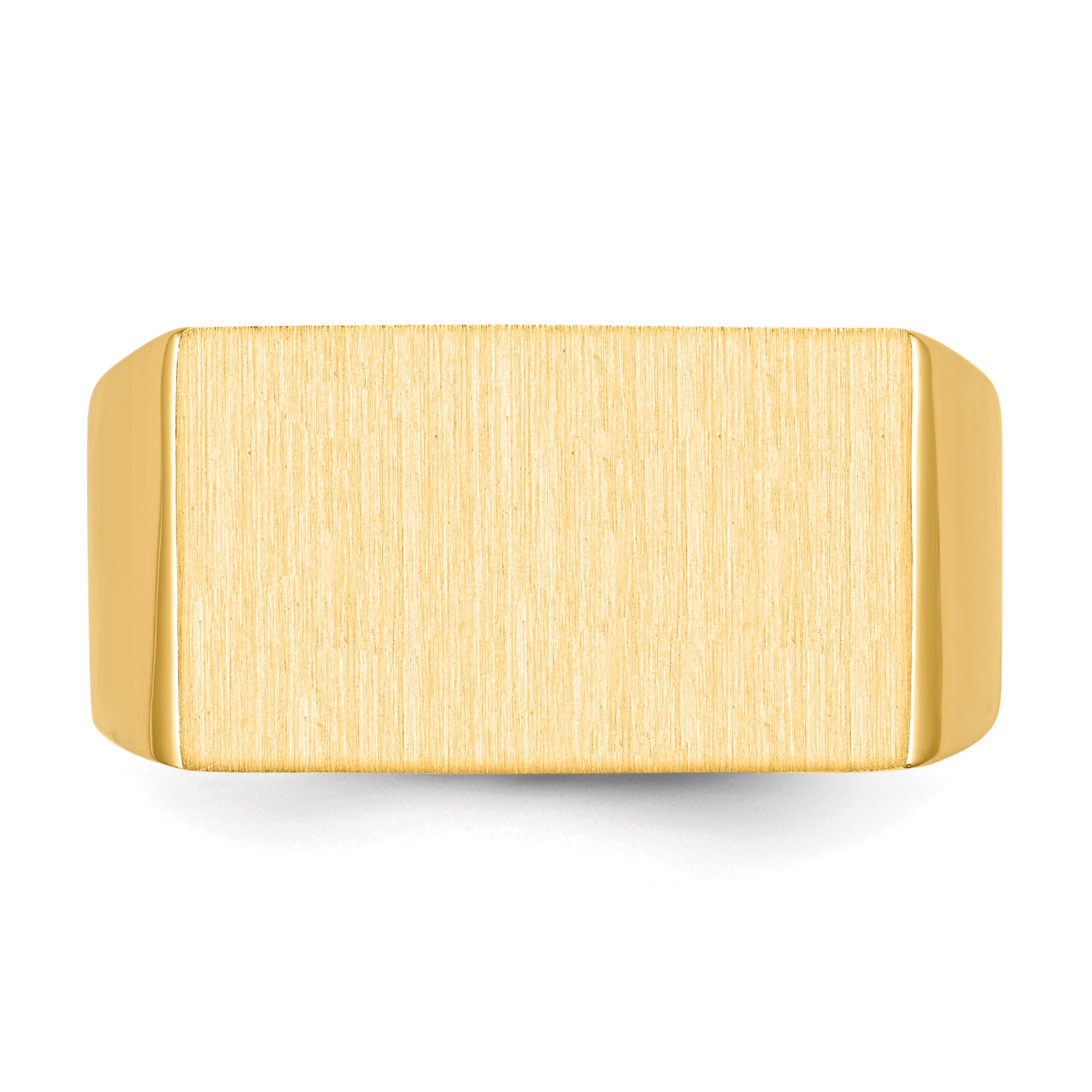 14k 10.0x18.0mm Open Back Men's Signet Ring