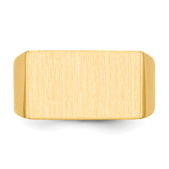 14k 10.0x18.0mm Open Back Men's Signet Ring