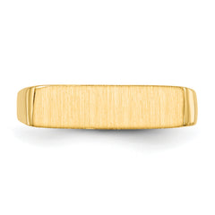 14k 5.0x16.5mm Closed Back Signet Ring