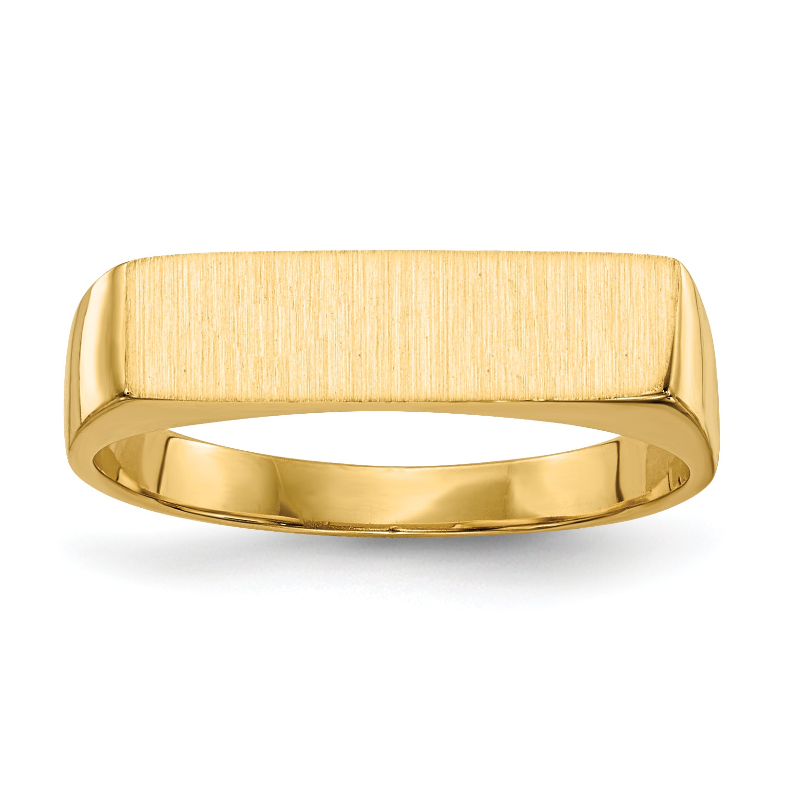 14k 5.0x16.5mm Closed Back Signet Ring Main image