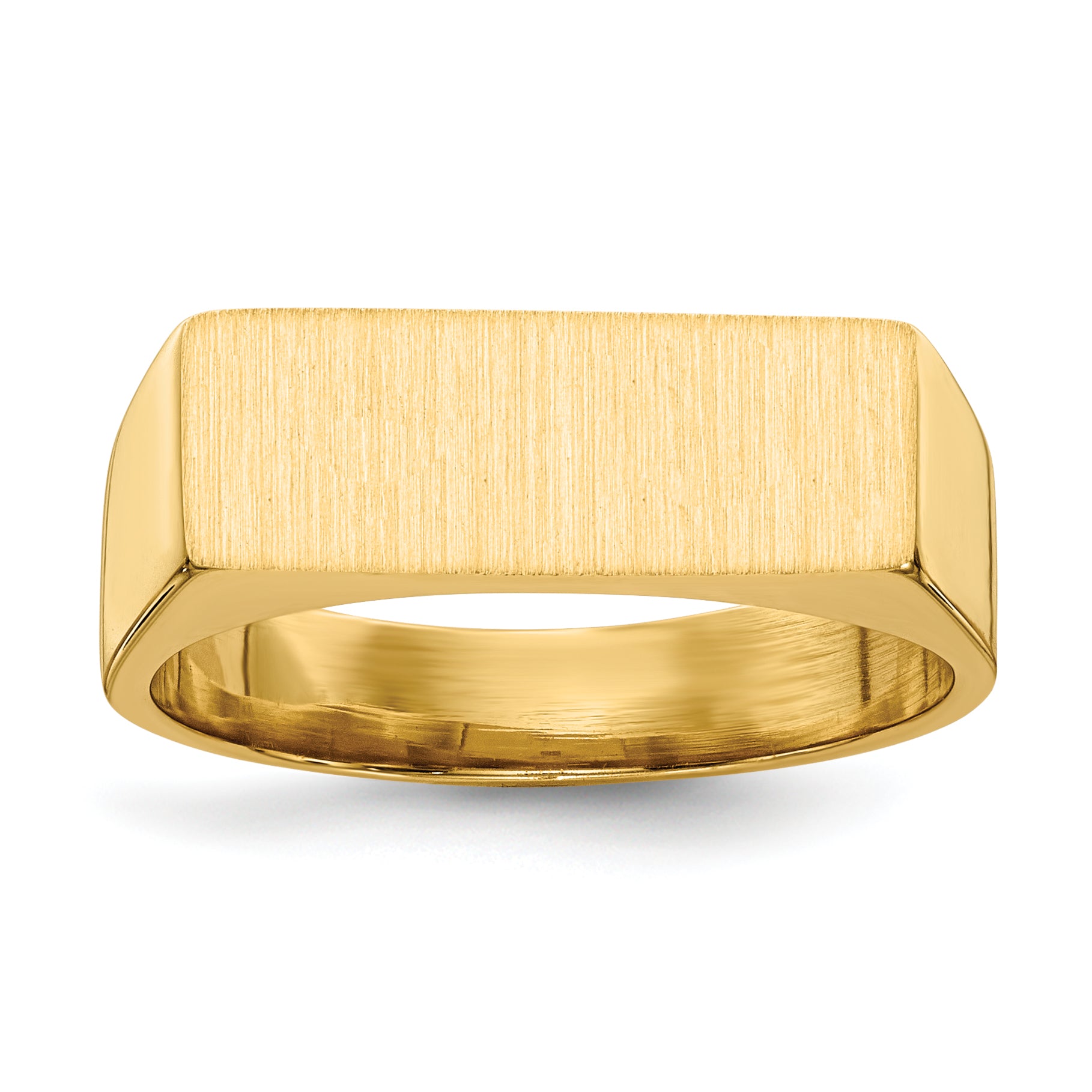 14k 6.0x16.0mm Closed Back Signet Ring