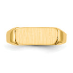 14k 5.5x13.5mm Closed Back Signet Ring