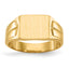 14k 7.5x9.0mm Closed Back Signet Ring