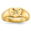 14k Child's AA Diamond Signet Ring