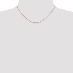 Sophia Jewelers 14K Rose Gold Diamond-Cut Cable Chain Necklace