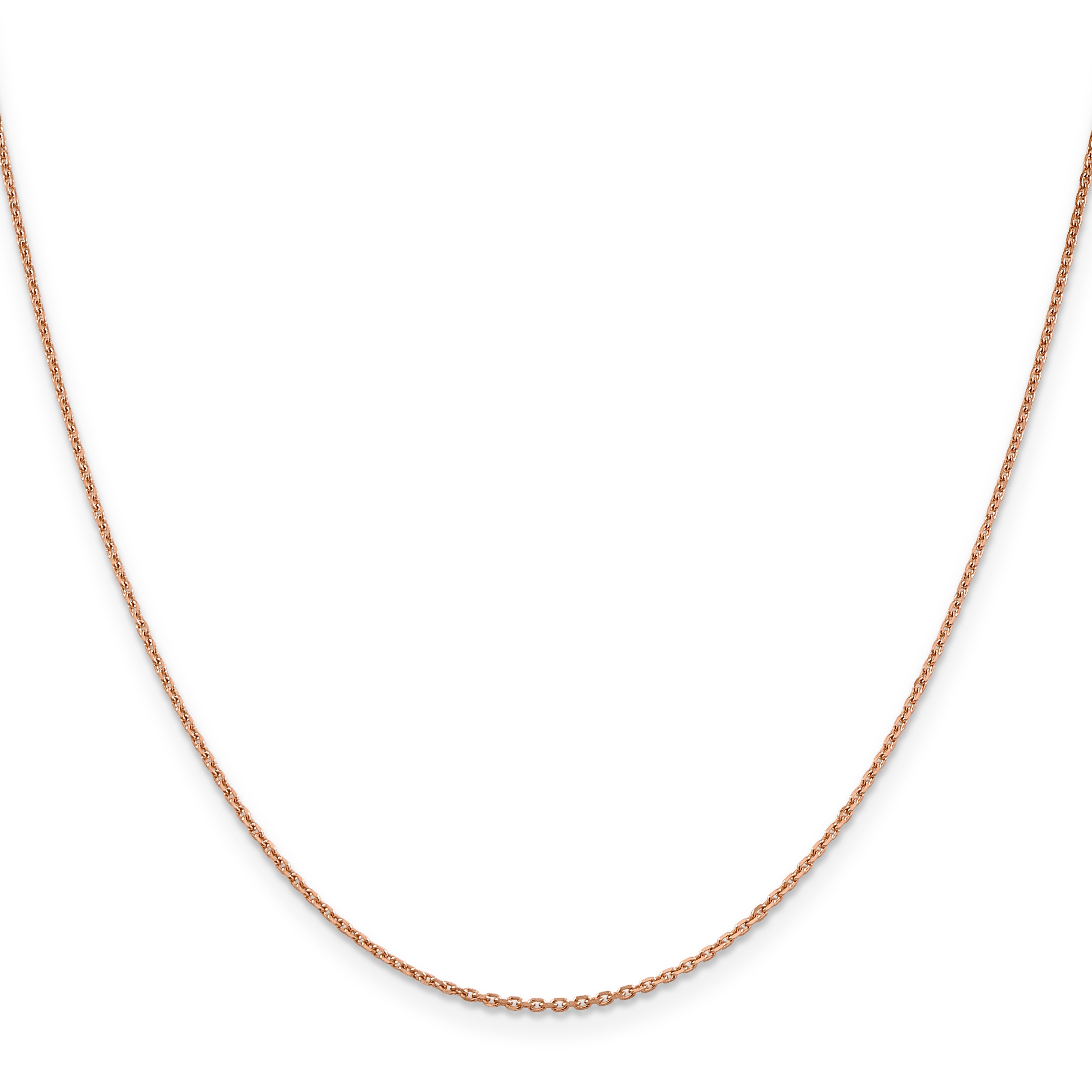 Diamond-Cut Cable Chain in 14K Rose Gold, 1.4mm Secondary image