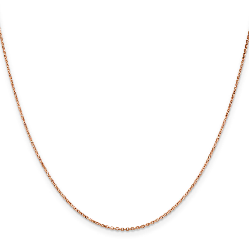 Diamond-Cut Cable Chain in 14K Rose Gold, 1.4mm