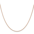 Diamond-Cut Cable Chain in 14K Rose Gold, 1.4mm