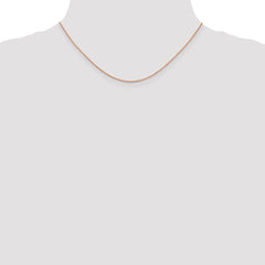 Sophia Jewelers 14K Rose Gold Diamond-Cut Cable Necklace 16 Inch