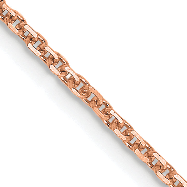 14K Rose Gold 30 inch 1.4mm Diamond-cut Cable with Lobster Clasp Chain Main image