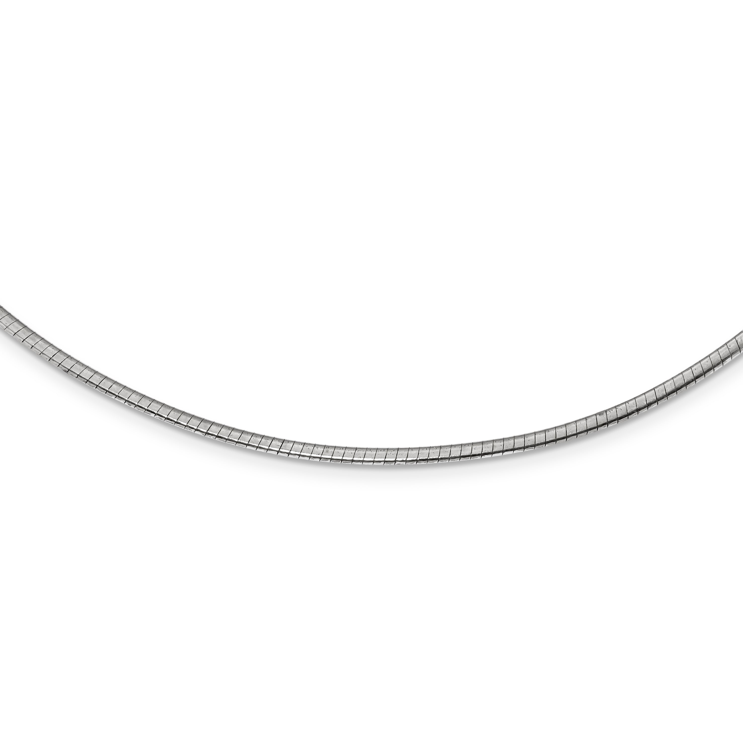 Sterling Silver 14K Gold-Plated Reversible Omega Necklace with Extender