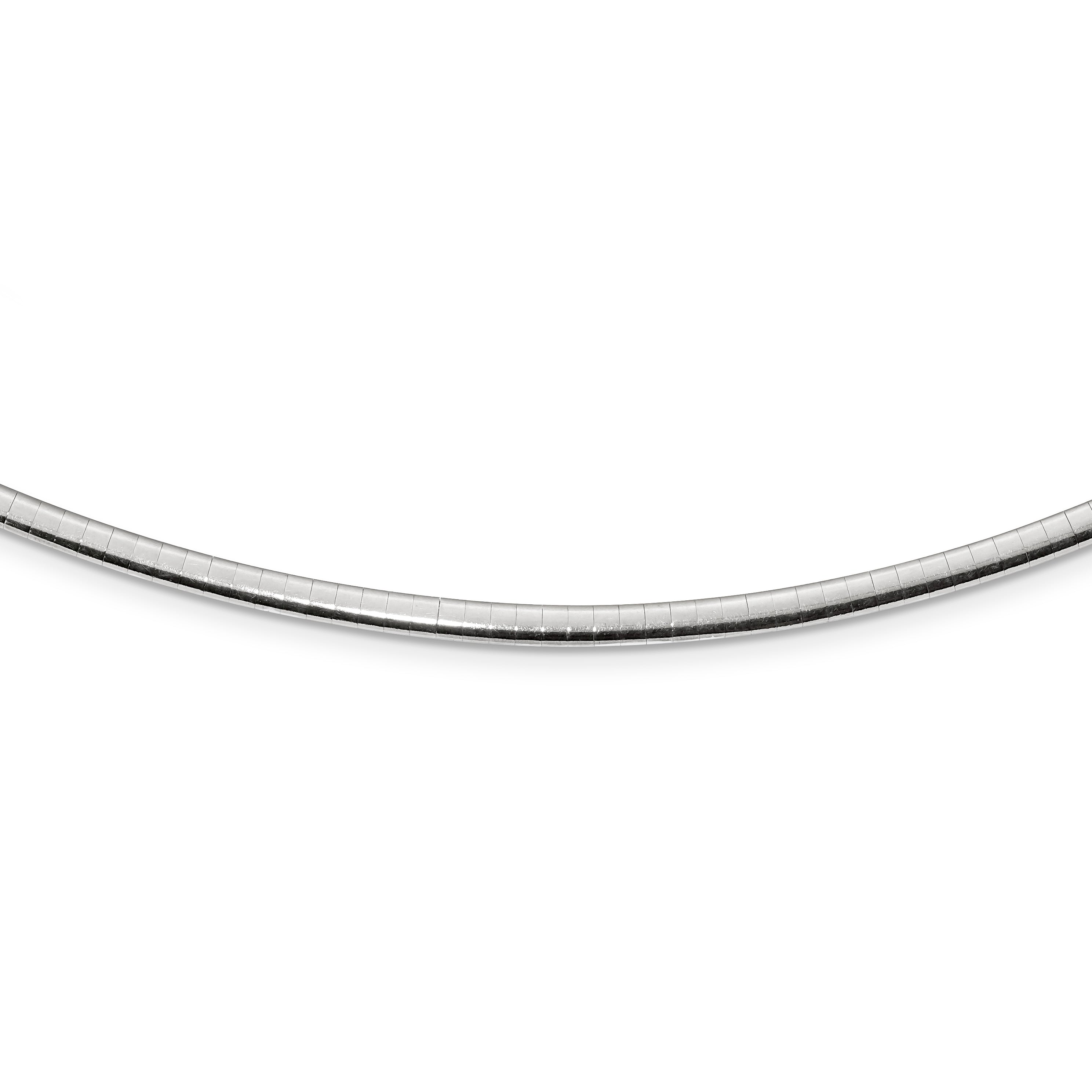 Sophia Jewelers 925 Sterling Silver 14K Gold-Plated Reversible Omega Necklace Secondary image