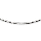 Sophia Jewelers 925 Sterling Silver 14K Gold-Plated Reversible Omega Necklace