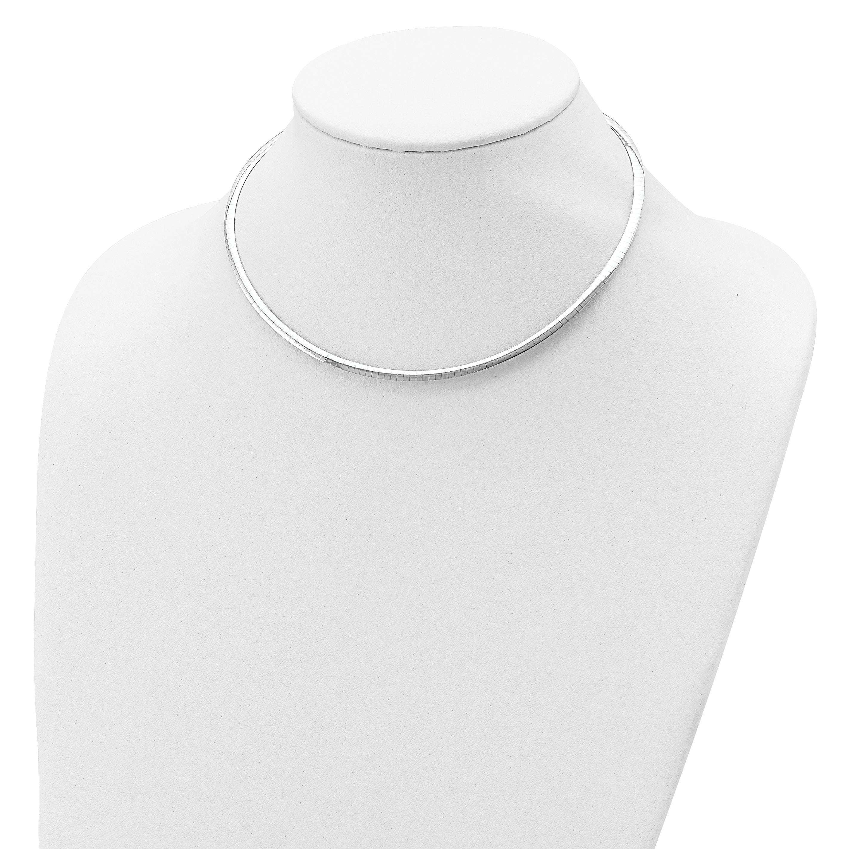 Sophia Jewelers 925 Sterling Silver 14K Gold-Plated Reversible Omega Necklace
