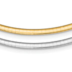 Sterling Silver Gold-pltd 3mm Reversible w/2in ext Cubetto Chain
