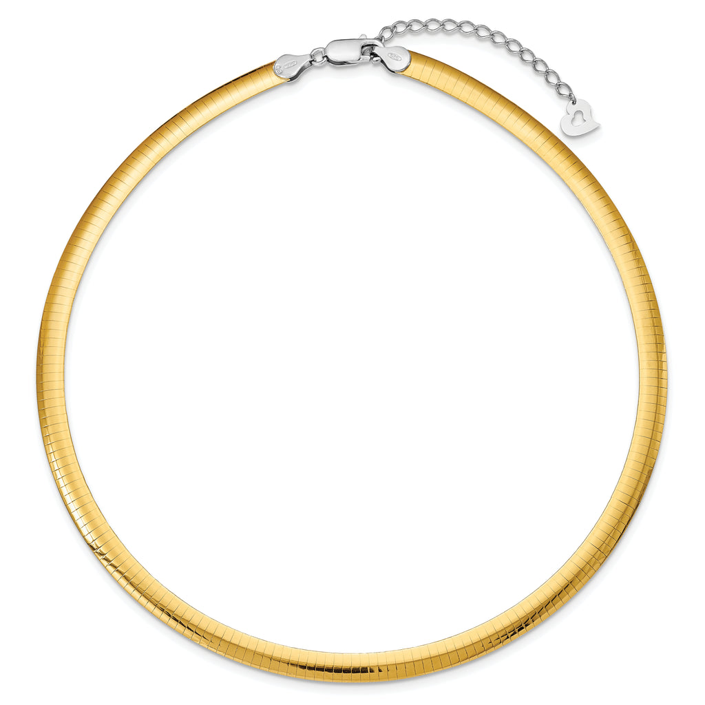 Sophia Jewelers 14K Gold-Plated Sterling Silver Reversible Cubetto Necklace