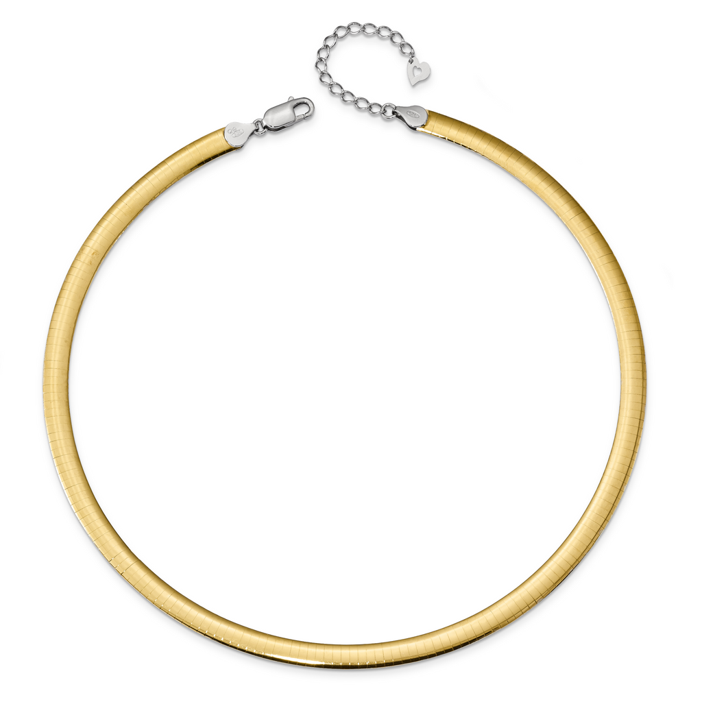 Sophia Jewelers 14K Gold-Plated Sterling Silver Reversible Cubetto Necklace