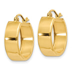 Sophia Jewelers 14K Gold Polished Hoop Earrings for Women